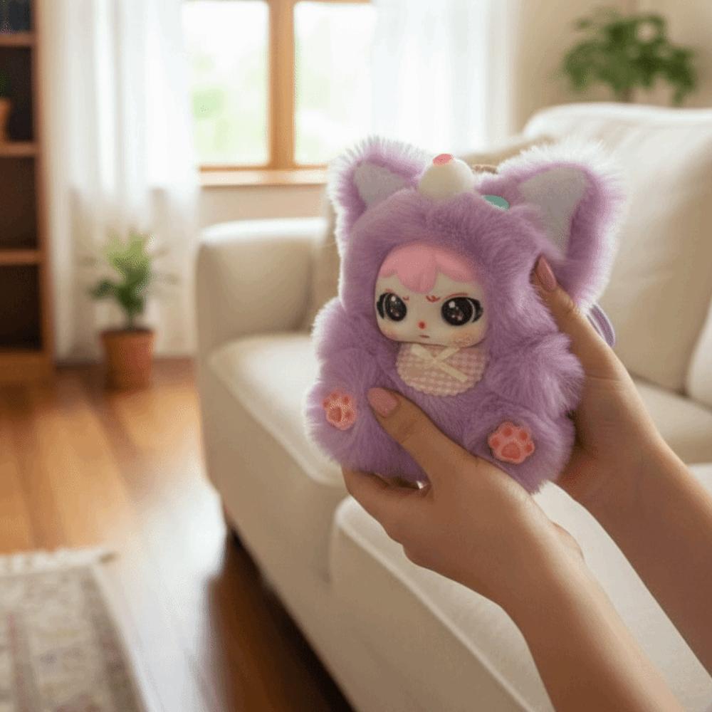Hangings Decoration Vinyl Face Plush Toys Stuffed Animal Plush Forest Doll Bag Charm
