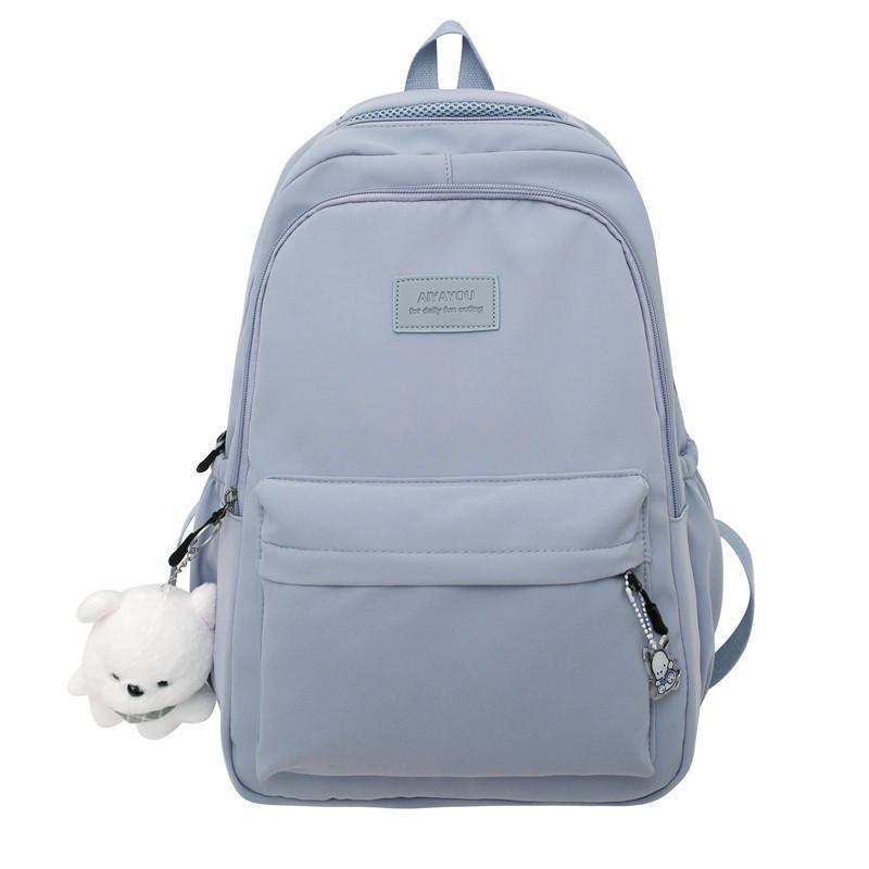 Schoolbag Huihong new girl fresh backpack ins campus wind backpack women's simple large-capacity primary and secondary school student schoolbag