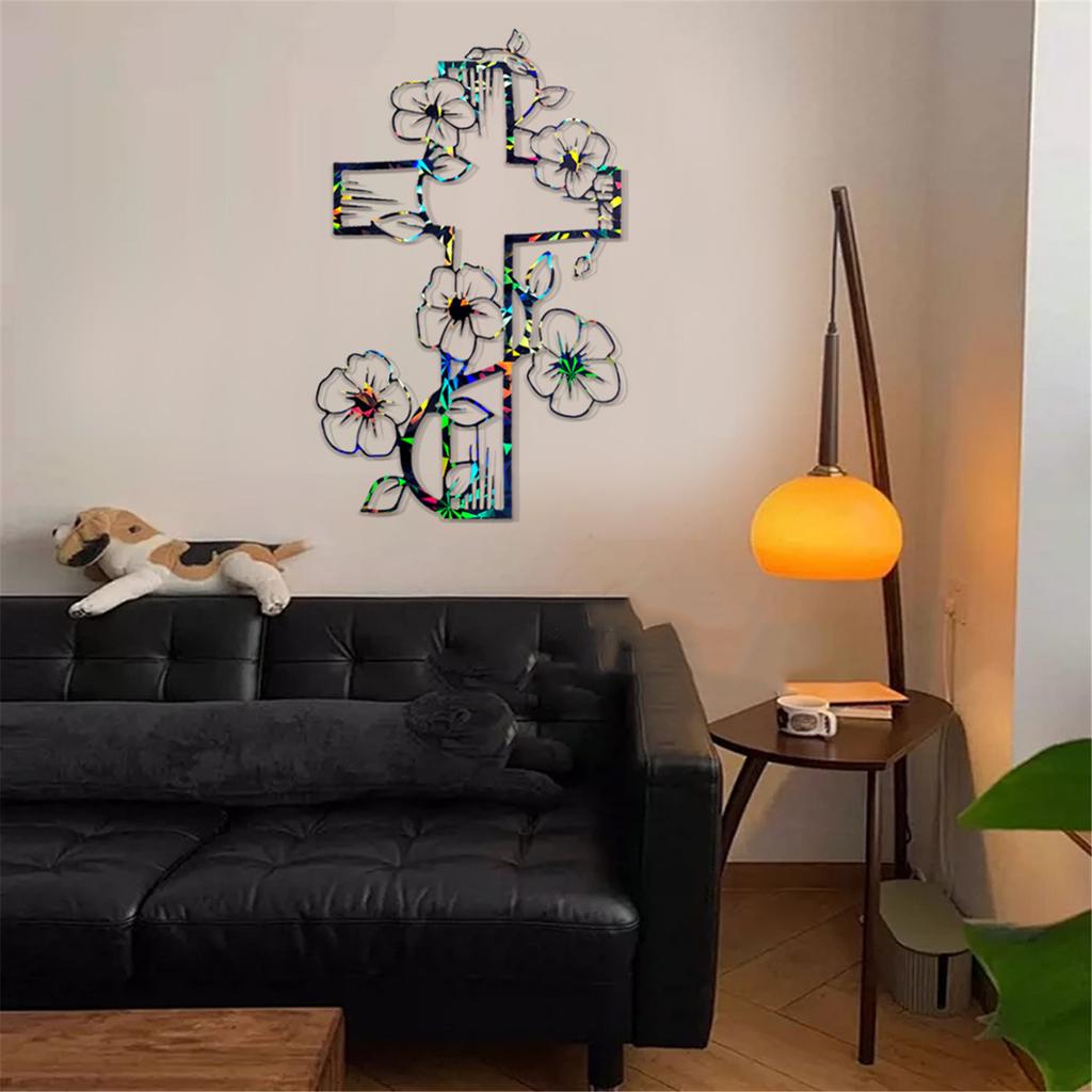 High Quality Silicone Crucifix Resin Mold Delicate Silicone Flower Crosses Mold for Making Stunning Jewelry and Art