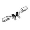 Clip para cárdigan Brillante Sujeción segura Diseño elegante Accesorio funcional Moda retro Clip para cárdigan con pedrería Vintage