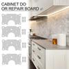 2/4/6/8/10pcs Stainless Steel Hinges Cabinet Door Fixing Plate Repair Mounting Gaskets Kitchen Cupboard Furniture Hardware