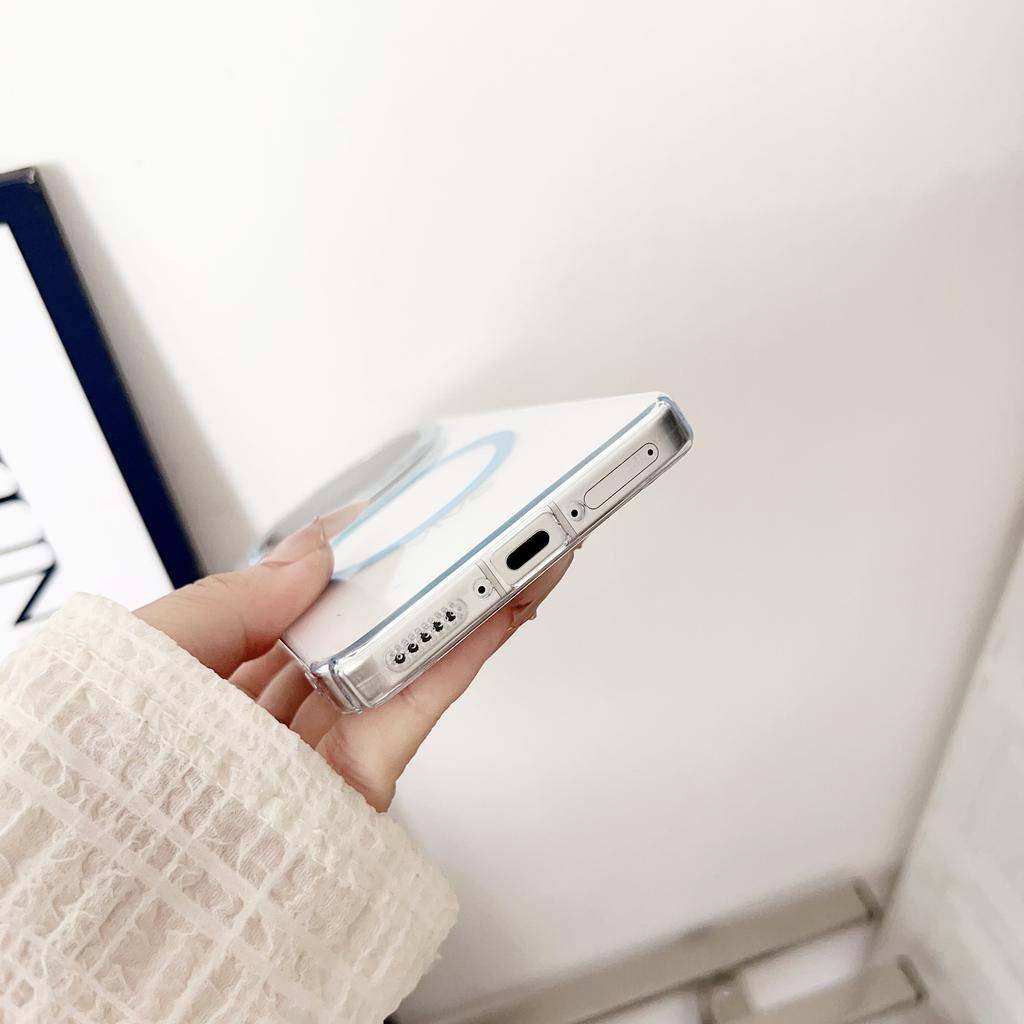 For VIVO X200 X200 Pro X200 Ultra X200s Clear Magnetic Dropproof Shockproof and Anti-Yellowing Phone Case