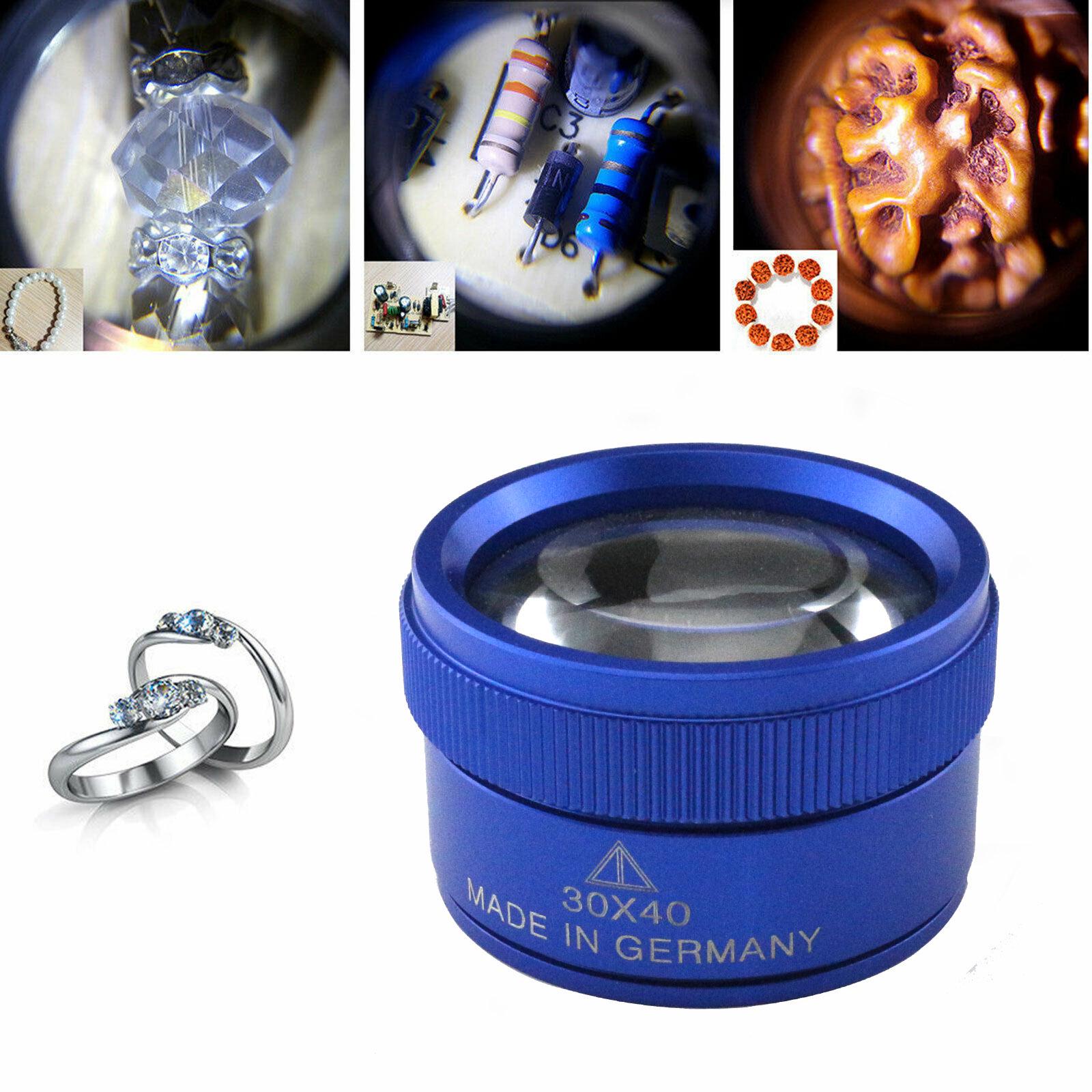 

HD Dual-Lens 30x 40mm Compact All-Metal Desktop Repair Magnifier from Germany Case
