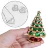 Handmade Pearl-encrusted Enamel Painted Crafts Gifts Christmas Tree Organizer