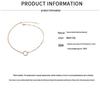 18 Karat Gold Geometrischer Kreis Doppelkette Halskette - Europäischer & Amerikanischer Stil