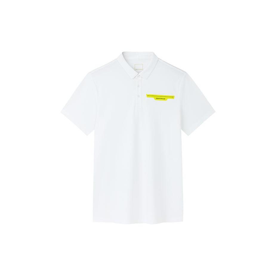 ANTA Polo Shirts Men s Papyrus White Polo Collar Moderate Straight Fit 152330107-1 XL