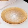 Nordic Light Luxury Gold Rim Glass Fruit Plate