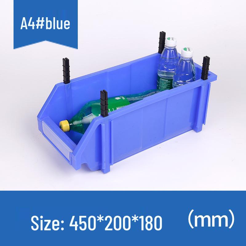 Thickened Modular Plastic Storage Box for Hardware & Electronic Components with Slanted Opening
