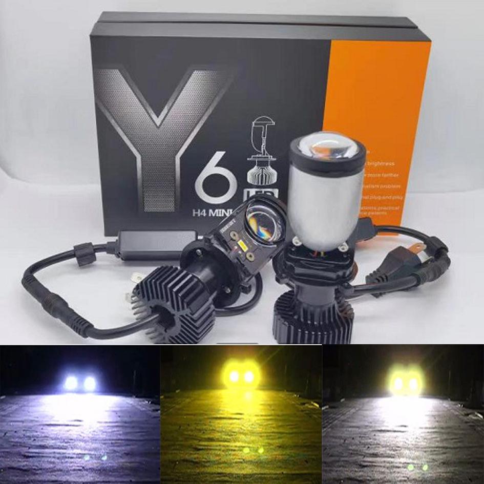 Super Bright Y7D Lens Y10 Mini Led Light H4H7 Fisheye Y3Y3Pro High Power Motorcycle