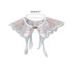 Embroidery Floral Shawl for Girls Chinese Hanfu Floral Yunjian Collar Shawl