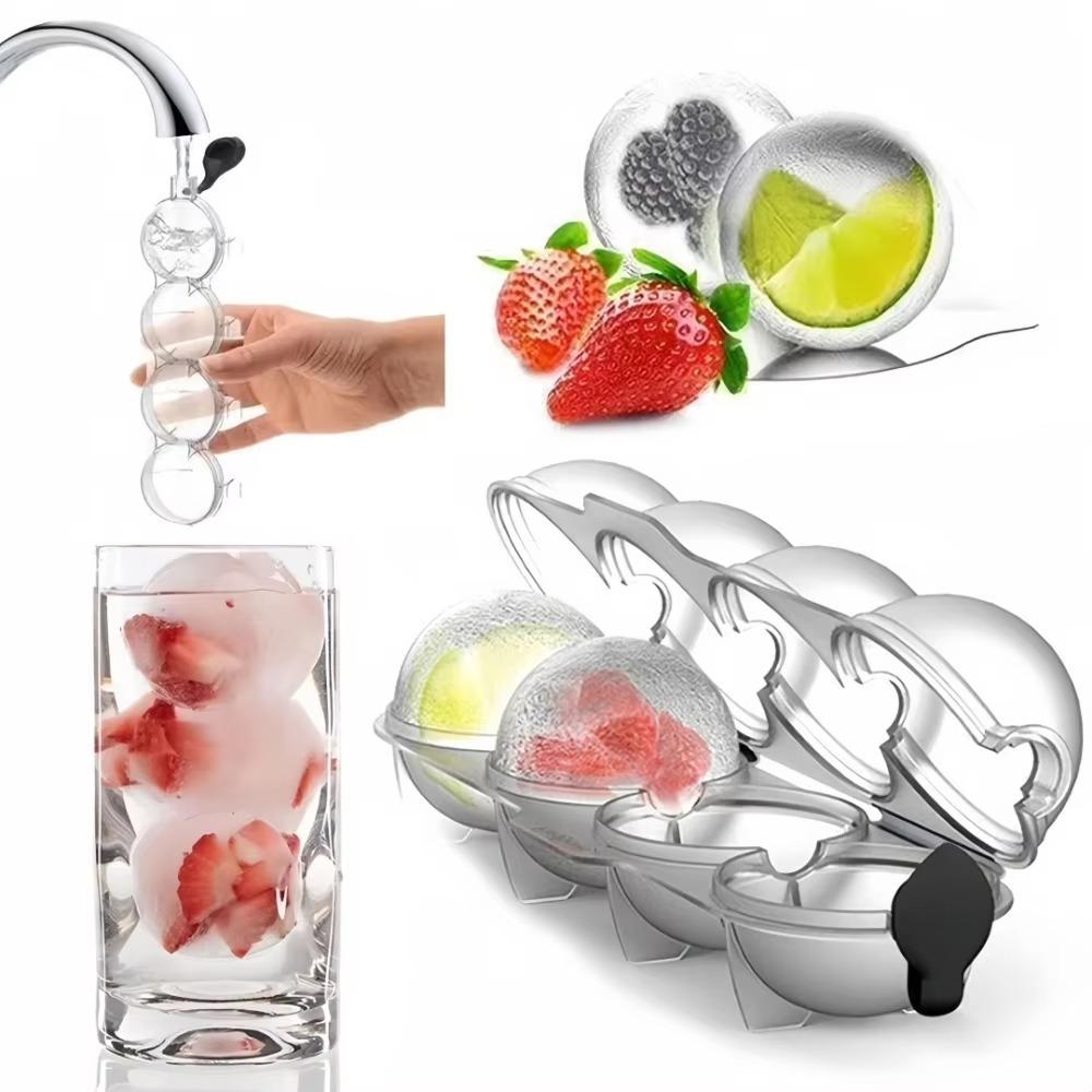 

Clear Ice Ball Maker Mold Round Ice Box Summer Ice Cube Maker for Bar Party