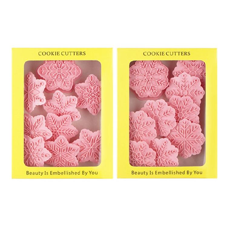 Cookie Cutter 3D Biscuit Mold Plastic Baking Cookie Stamp Cookie Decorating Tool