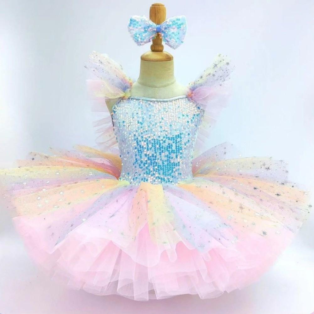 Romantic Ballet Tutu Skirt Puffy Princess Dress Fashion Performance Costume  Dance