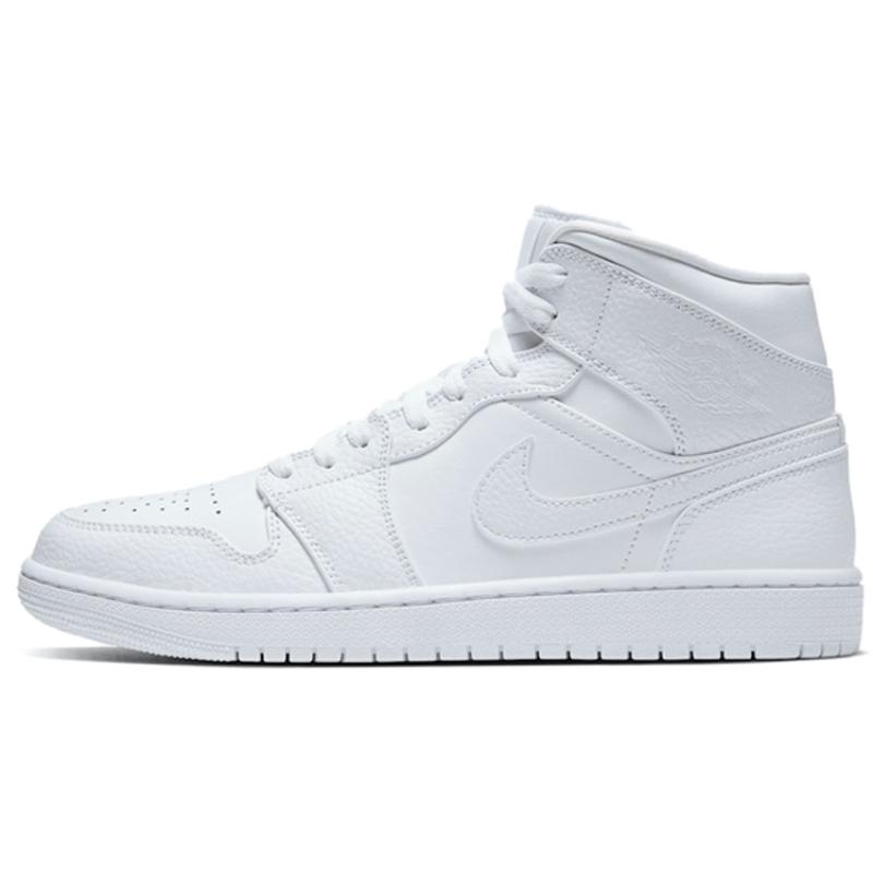 

Air Jordan 1 Mid Triple White 2020 Jordan 554724-130 45.5