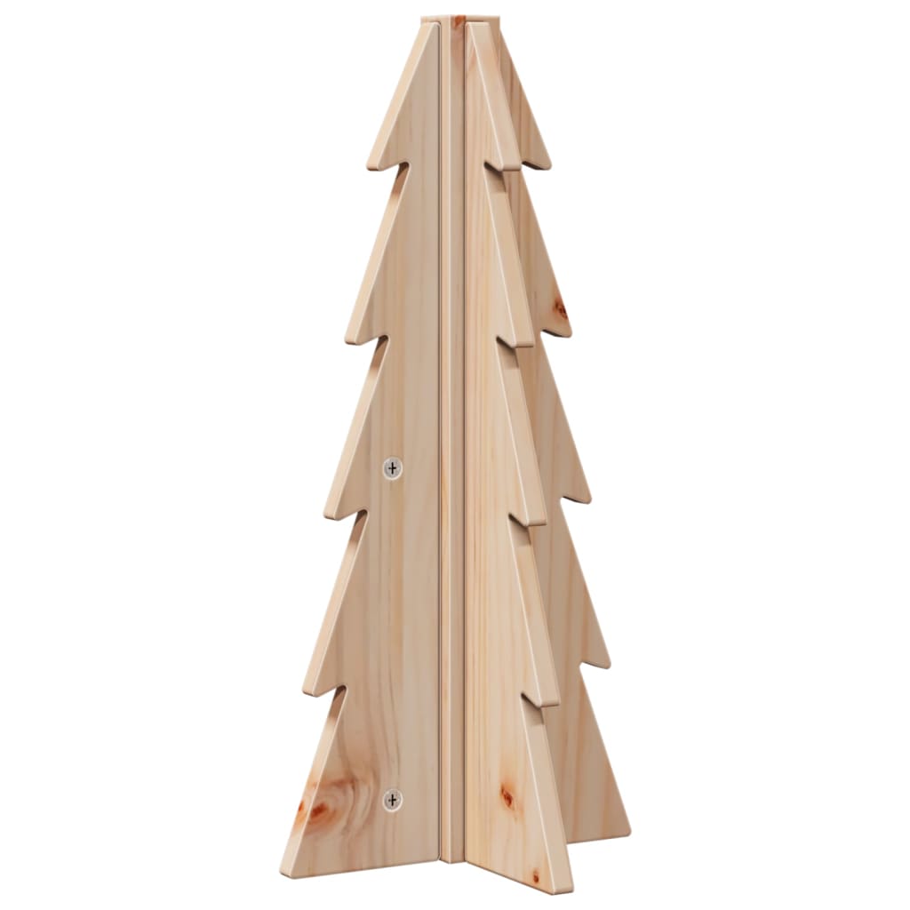 Wooden Christmas Tree for Decoration 49 Cm Solid Pine Wood