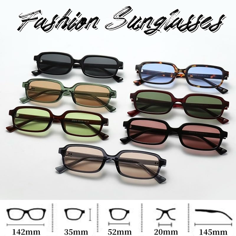 [FEISEDY] Sunglasses for Men and Women, UV400 UV Protection, Fashionable, Popular Sunglasses, Stylish, Colored Lenses, Suitable for Travel, Shopping,