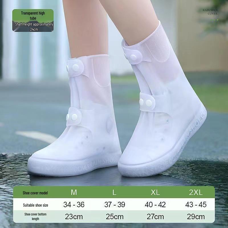 Huse impermeabile antiderapante din silicon pentru cizme de ploaie - Îngroșate, rezistente la uzură, protecție unisex pentru picioare pentru zilele ploioase