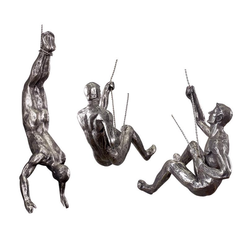 Retro Industrial Rock Climbing Wall Art for Living Room
