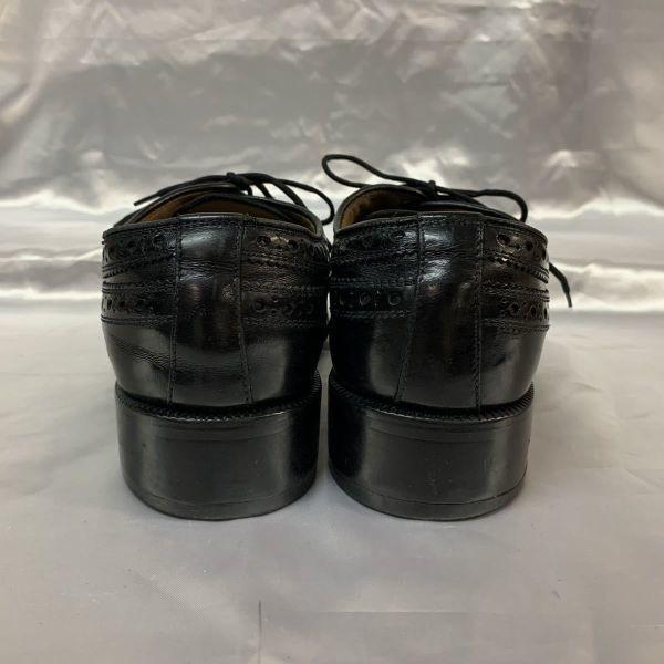 Regal Wingtip Leather Dress Shoes Black 25.5 EE(USED)