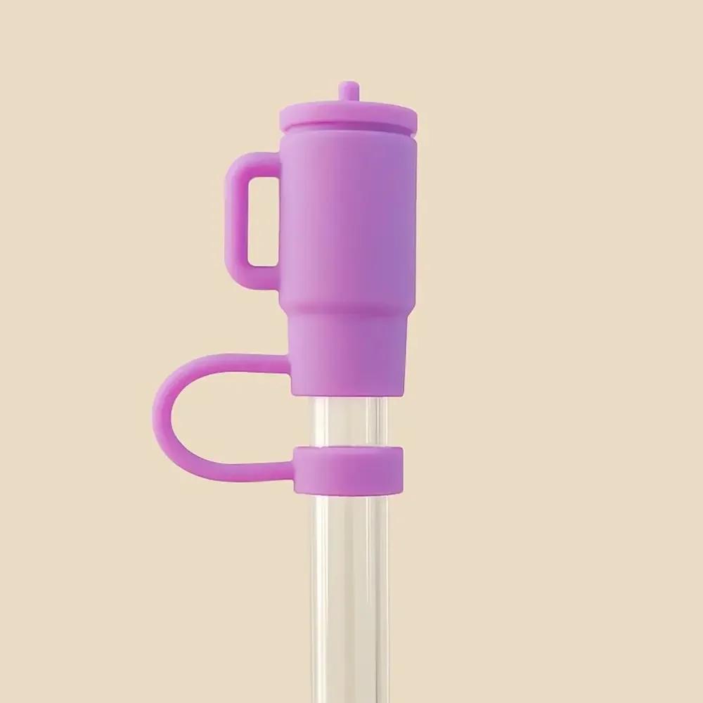 Silicone Straw Cover Cap Dust-Proof Bell Flower Straw Topper for Stanley Yeti Tumbler Cup Straws Accessories