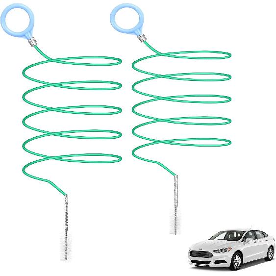 Auto Sunroof Drain Cleaning Tool Long Flexible Drain Brush for Clogged Pipes Tube Cleaning Brush for Car Sunroof, Car Wiper, Fuel Tank Drain Hole,