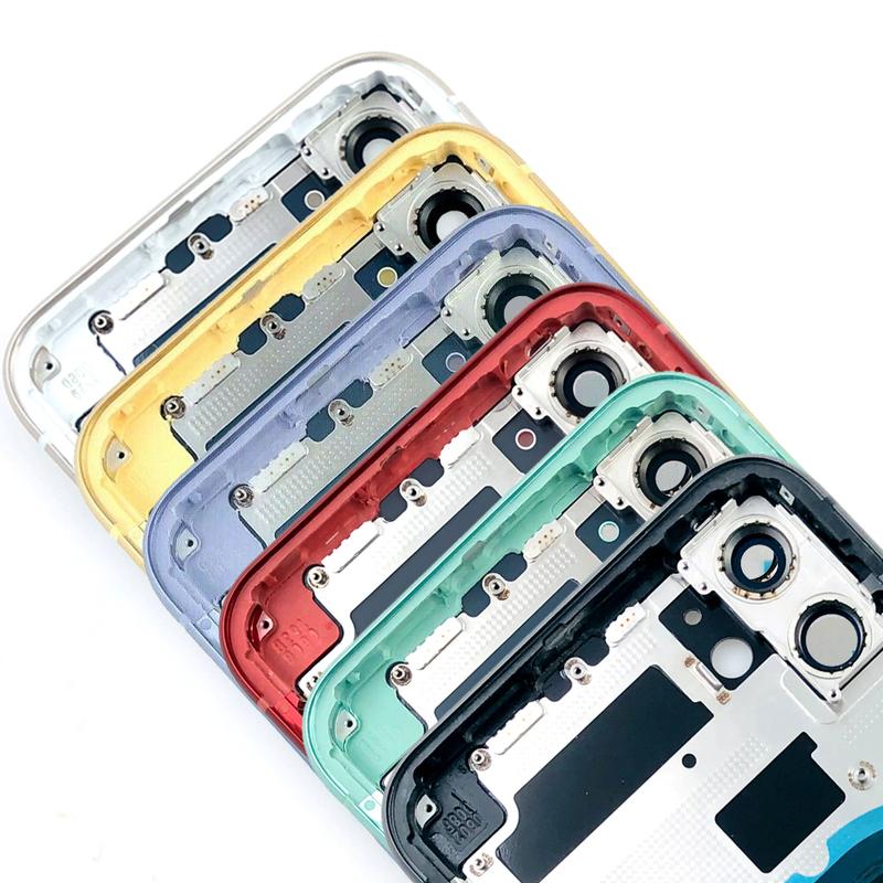 10Pcs Replacement For 13 14 15 Pro Max Mini Plus Back Housing Cover Battery Glass Rear Door Chassis Frame Carcasses Body