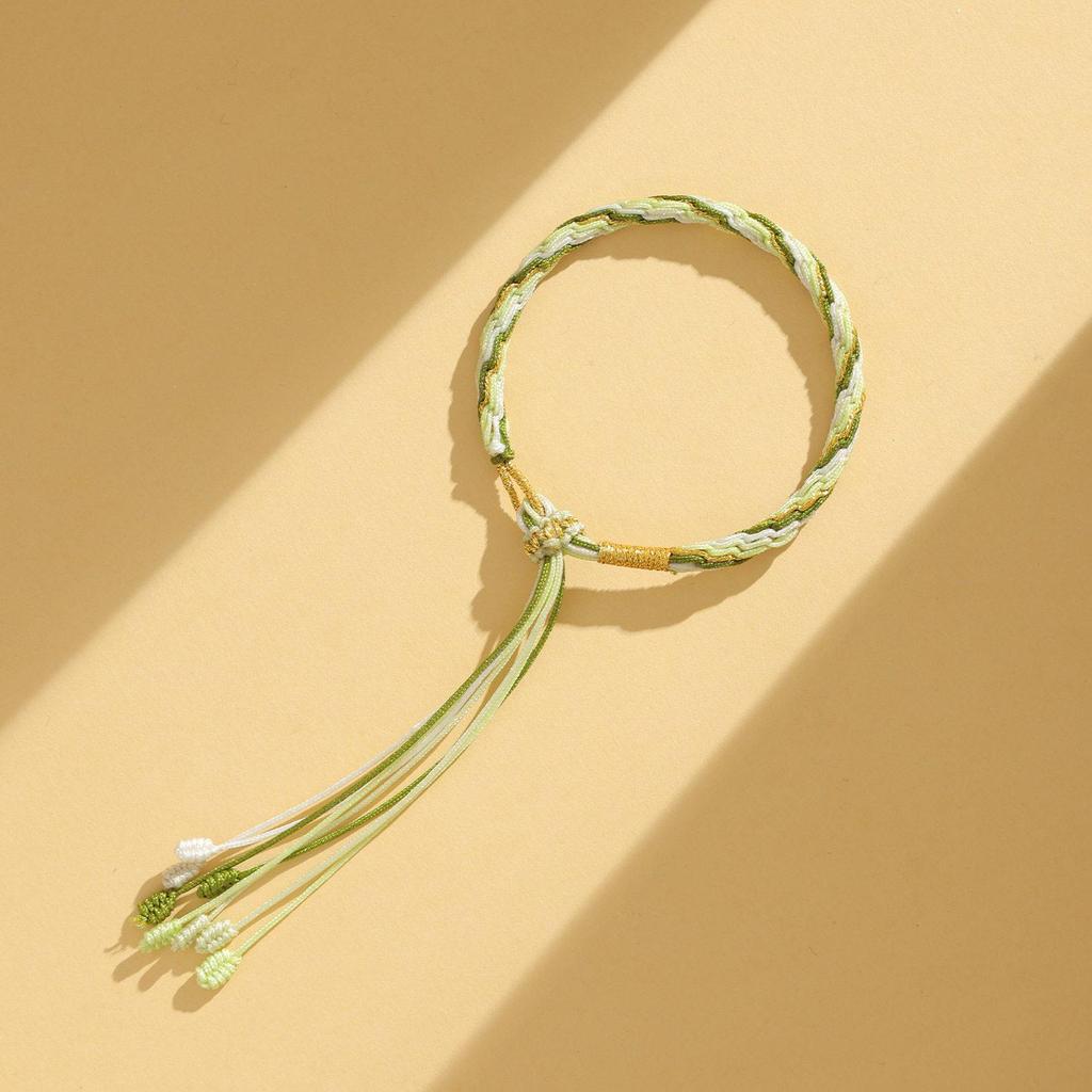 Dragon Boat Festival Tassel Pendant: Five-Color Pink Zongzi String with Gourd for Peace and Health