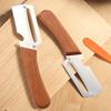 Vegetable Peeler with Wooden Handle Stainless Steel Sharp Blade Peeler 2-in-1 Bottle Opener Kitchen Peeling Utensil