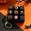Witch Theme Clicker Fidget Keyring 9-Key Keycap Clicker Keychain Fidget Keychain  Halloween Party