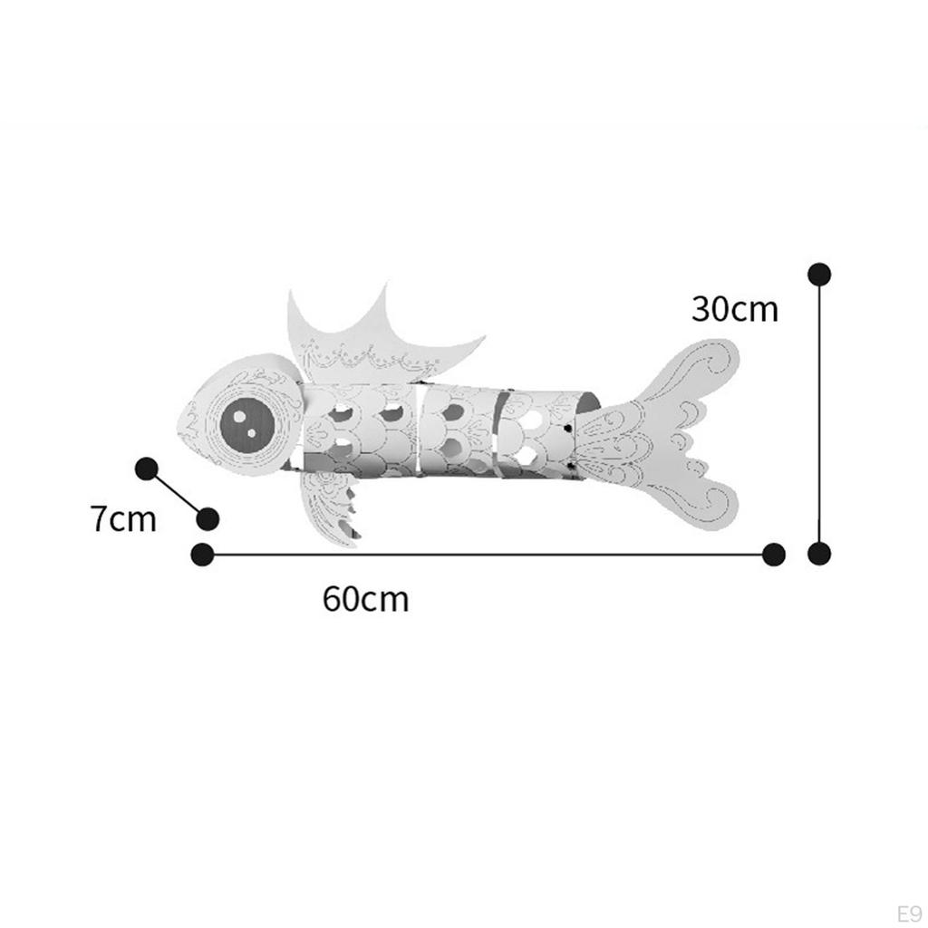 Handheld Koi Fish Lantern DIY Making Material for Chinese Year Mid Autumn Decoration