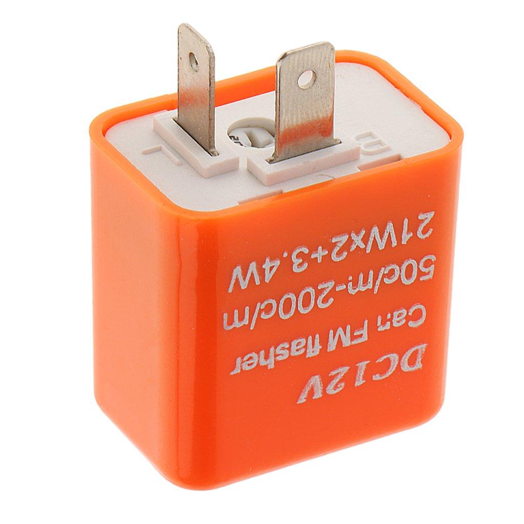 KOZEEY [No Brand Product] Flasher Relay 12V 2 Pin Motorcycle