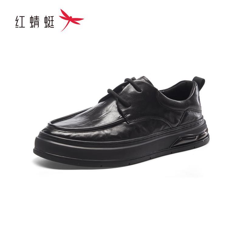 Red Dragonfly Men s Round Toe Casual Leather Shoes 39