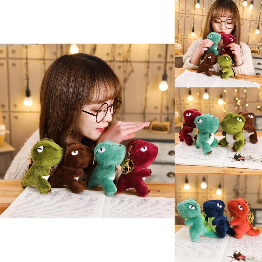 Chaveiro de Pelúcia de Dinossauro Adorável Animal de Pelúcia T-rex Fofo Pingente para Mochila Venda por Atacado