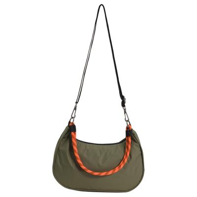 Abnehmbarer Schultergurt Reißverschluss Umhängetasche Unisex-Taschen Moos-Olivgrün VN000T67FR1