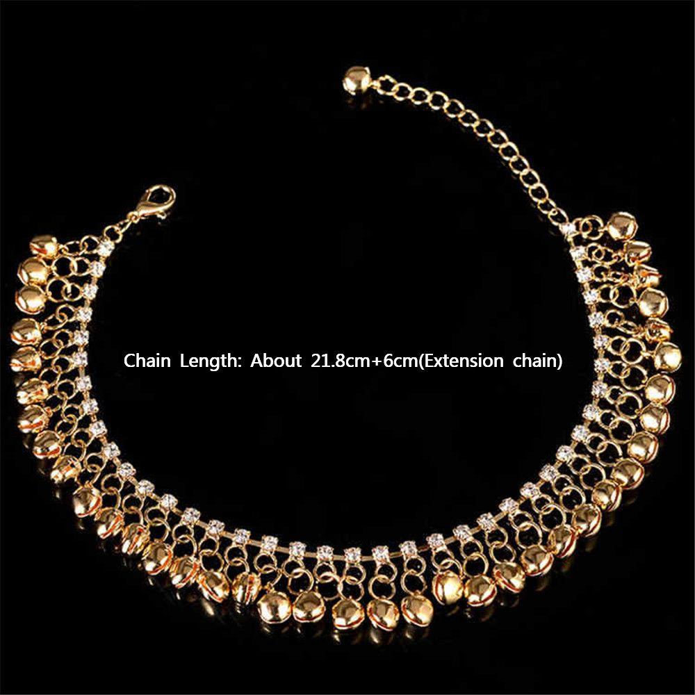 Personality Romantic Dance Beach Pendants Alloy Tassel Foot Chain Bell Anklet