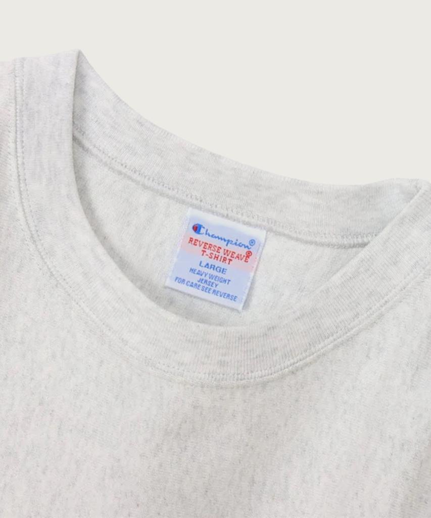 Champion Reverse Weave C Logo Short Sleeve T-Shirt Oatmeal
