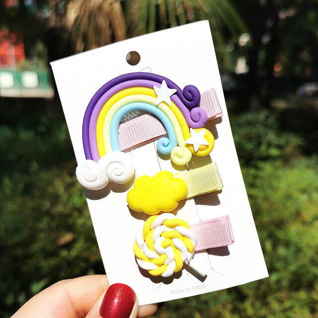 3Pcs/set Knot Rabbit Lovely Beautiful Sweet Headwear Kids Headband Girls Floral Bow Hairband