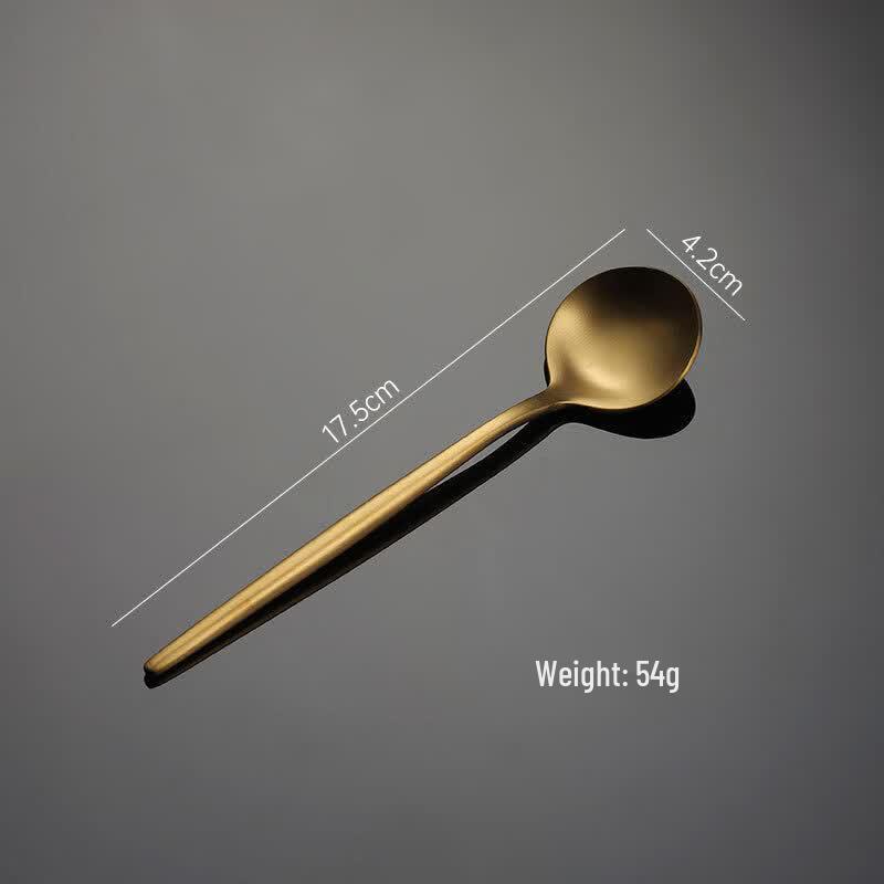 

Qianxing Stainless Steel Portuguese-Style Dessert Spoon Set (5 Pcs)
