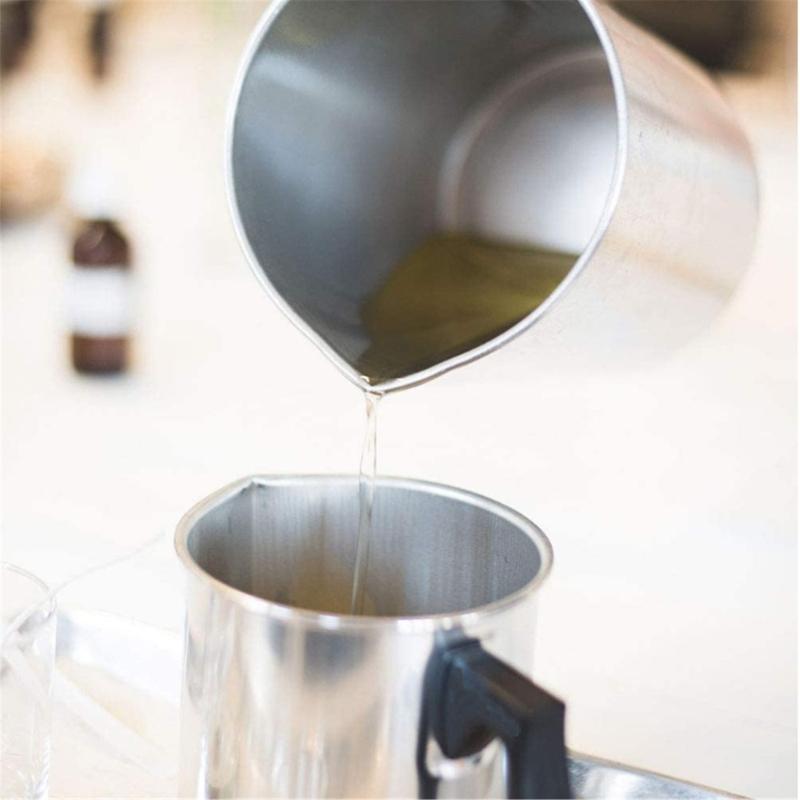 Candle Making Pouring Cup Dripless Pouring Spout Heat-Resistant Handle 101.4oz Wax Melting Cup for Candle Making