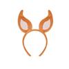 Dogs Hair Hoop Set Foxes Ears Headband Plush Tail Bowtie False Nose Animals Costume Set for Halloween Cosplay Party