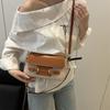 Trend splicing contrasting colors women's fashion 2025 simple summer chain design shoulder crossbody small square bag