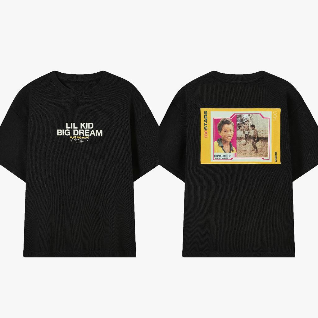 Ronaldinho Printing T-shirt Men's Women's Summer Oversize Loose Cotton Street Trend Brand Top Comfortable Oversized Female Male Clothing