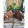 Motorcycle Saddle Leather Bags two Saddlebag Luggage Bag (Free Sling Brown Bag Size - 9 x 7 x 3 in )