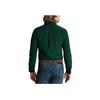 Polo Ralph Lauren FW23 Solid Logo Embroidered Long Sleeve Shirt Men shirts Green MNPOWOV16823126-300