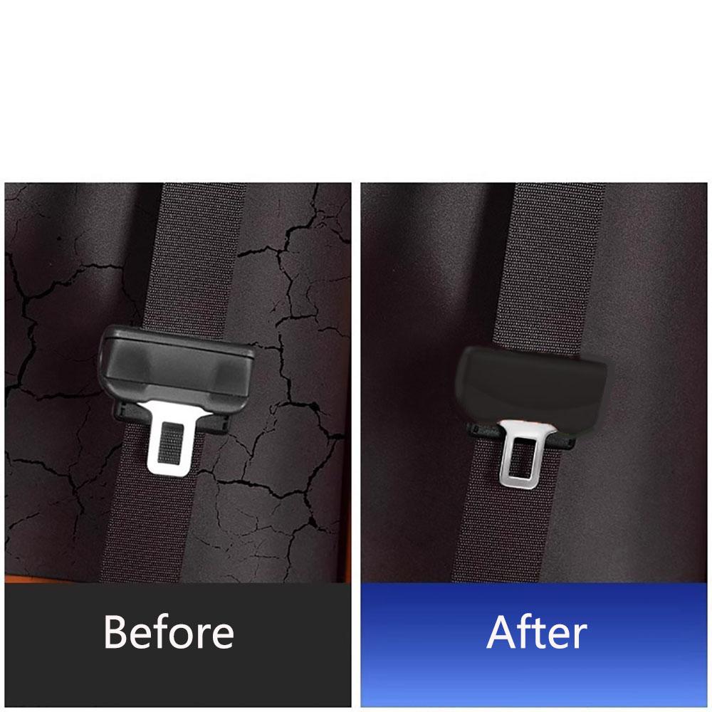 2PCS Car Seat Belt Buckle Covers Anti-Scratch Silicone Protective Cover for Lixiang L6 / L7 / L8 / L9
