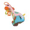 Infant Stroller Rattle Bell with Teether Mirror Cute Giraffe Plush Doll Baby Car Bell Toy for