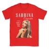 Sabrina Carpenter TShirt Summer  Pure Cotton T Shirts For Couple Leisure Design Tshirt ShortSleeved Vintage Tops
