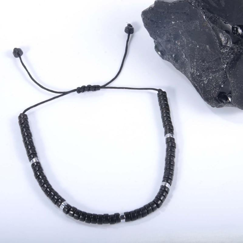 Emperor Stone Bead String Beaded Hand Chain - Exquisite and Fashionable for Men and Women - Natural Stone Adjustable Hand Chain
