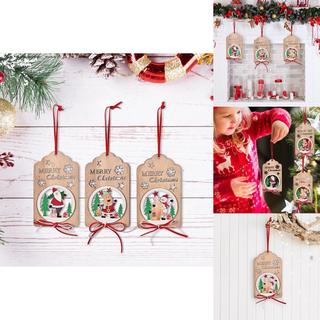 Handcrafted Christmas Wooden Bow Hangings Beautifully Enhance Your Tree Christmas