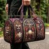 3D Gothic Buntglasdruck Halloween Sporttasche - Multifunktionale Reisetasche